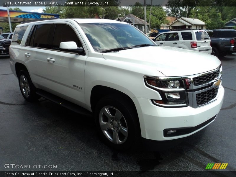 Summit White / Cocoa/Dune 2015 Chevrolet Tahoe LT 4WD