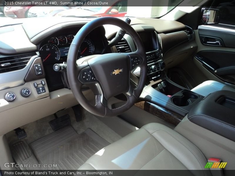 Summit White / Cocoa/Dune 2015 Chevrolet Tahoe LT 4WD