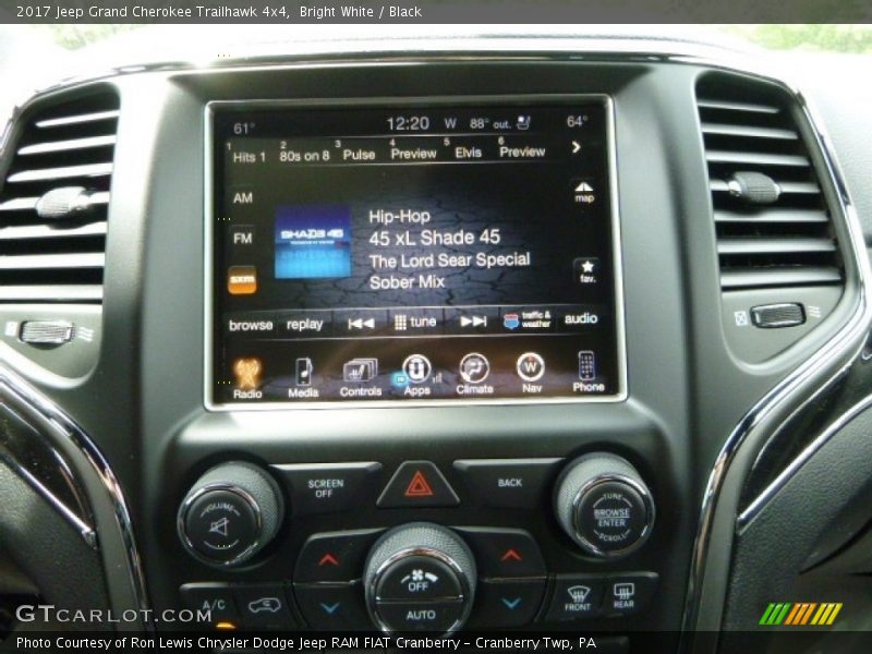 Bright White / Black 2017 Jeep Grand Cherokee Trailhawk 4x4