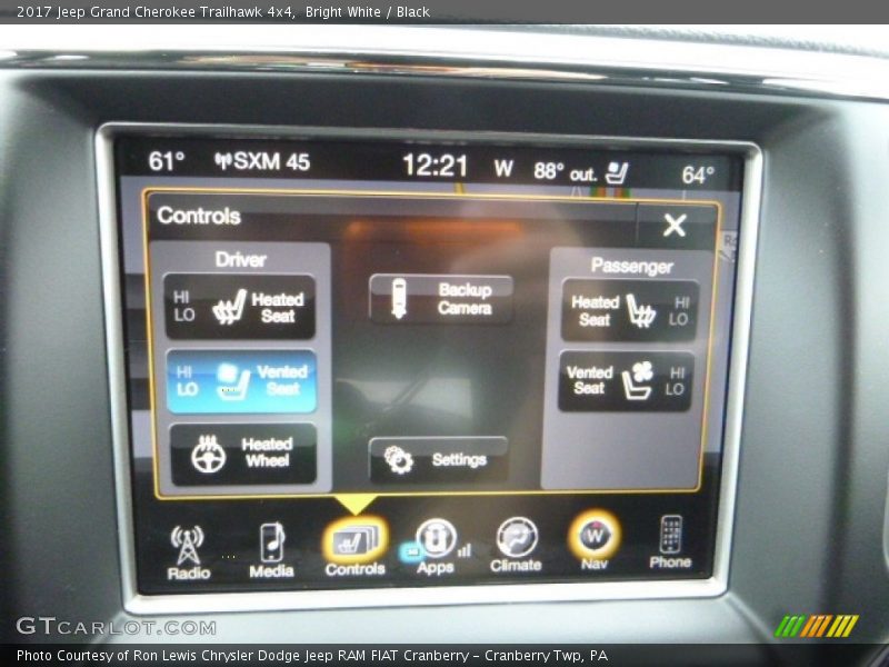 Bright White / Black 2017 Jeep Grand Cherokee Trailhawk 4x4