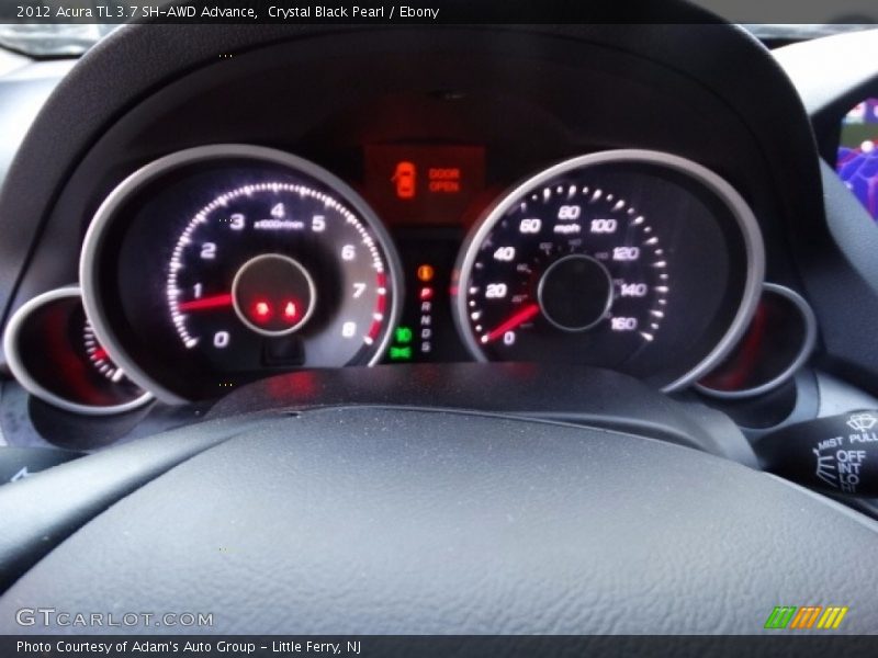 Crystal Black Pearl / Ebony 2012 Acura TL 3.7 SH-AWD Advance