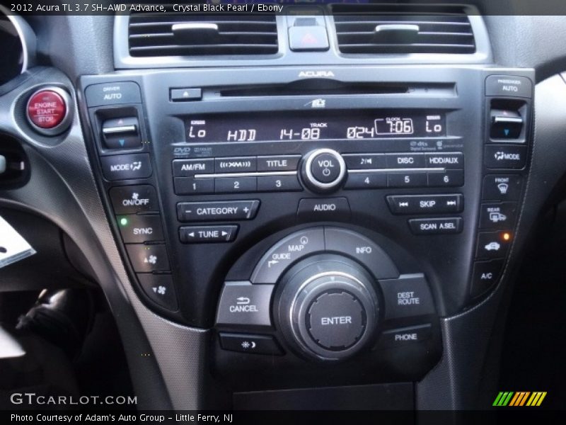 Crystal Black Pearl / Ebony 2012 Acura TL 3.7 SH-AWD Advance