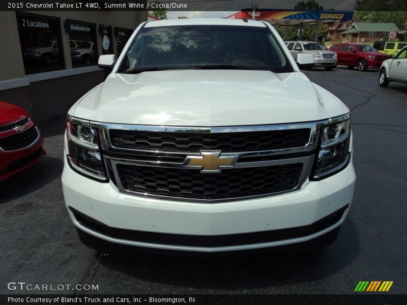 Summit White / Cocoa/Dune 2015 Chevrolet Tahoe LT 4WD
