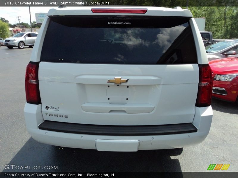 Summit White / Cocoa/Dune 2015 Chevrolet Tahoe LT 4WD