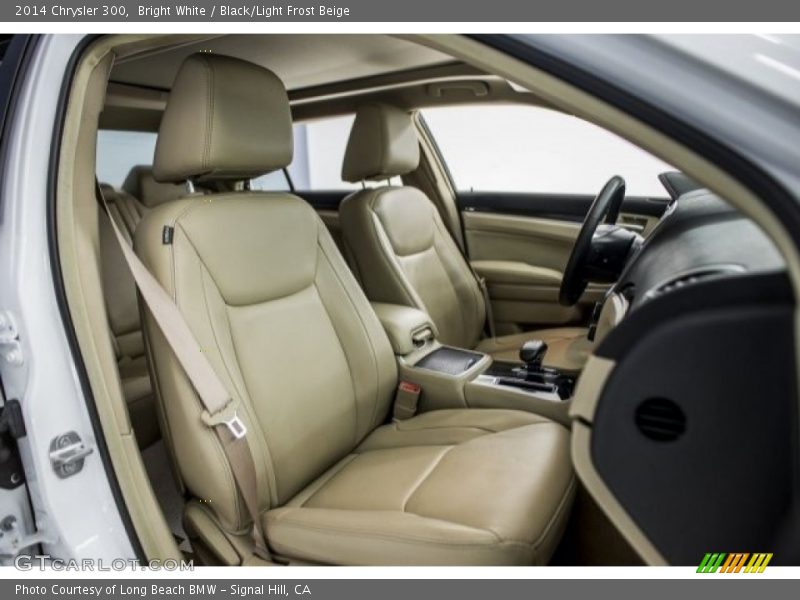Bright White / Black/Light Frost Beige 2014 Chrysler 300