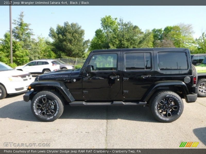 Black / Black 2017 Jeep Wrangler Unlimited Sahara 4x4