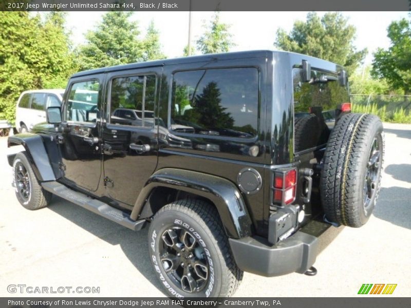 Black / Black 2017 Jeep Wrangler Unlimited Sahara 4x4