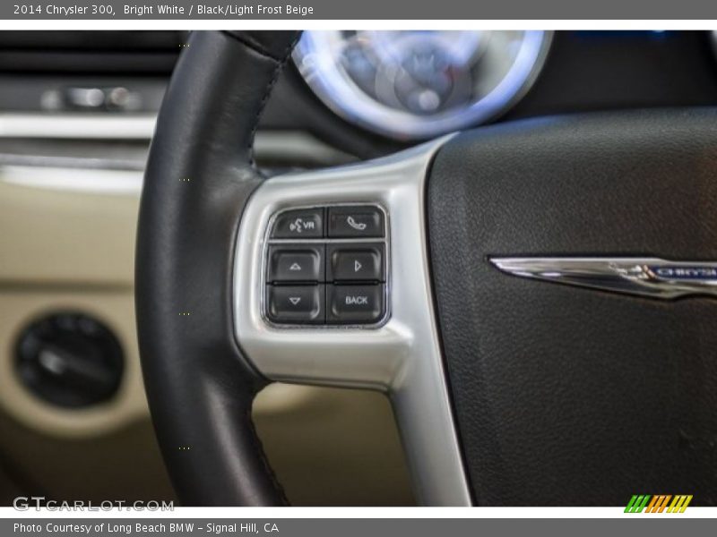 Bright White / Black/Light Frost Beige 2014 Chrysler 300