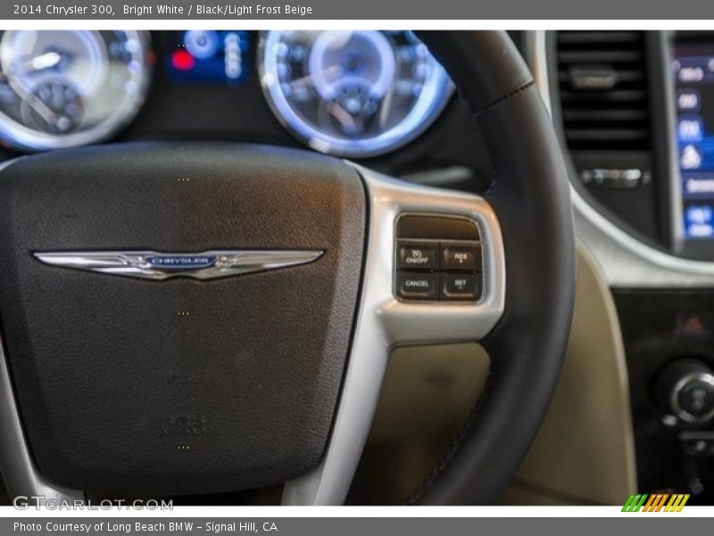 Bright White / Black/Light Frost Beige 2014 Chrysler 300