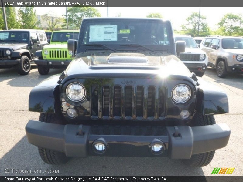 Black / Black 2017 Jeep Wrangler Unlimited Sahara 4x4