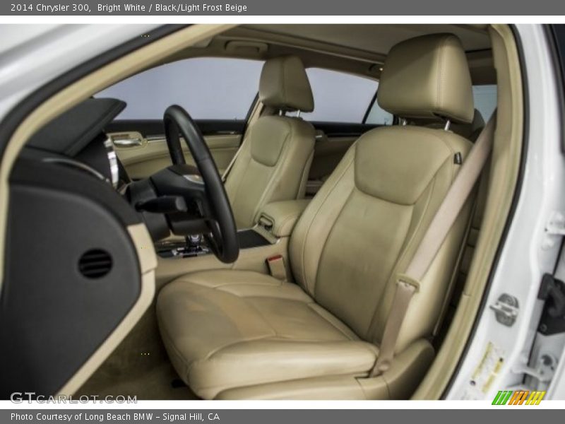 Bright White / Black/Light Frost Beige 2014 Chrysler 300