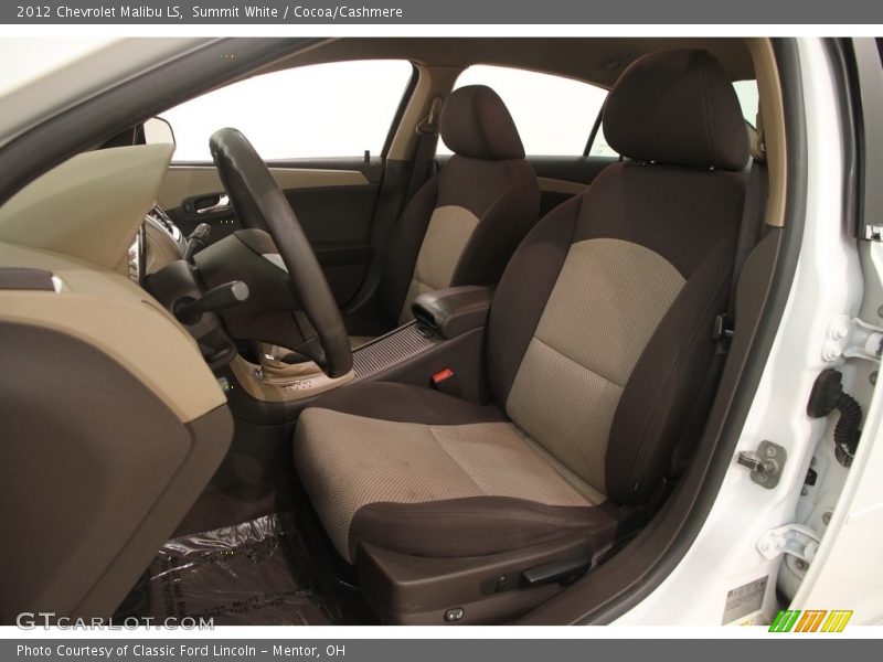 Summit White / Cocoa/Cashmere 2012 Chevrolet Malibu LS