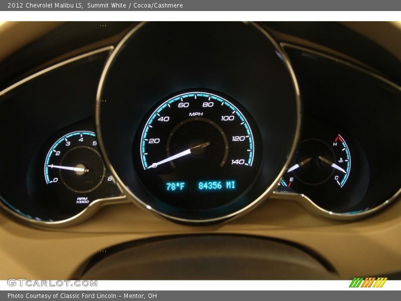 Summit White / Cocoa/Cashmere 2012 Chevrolet Malibu LS