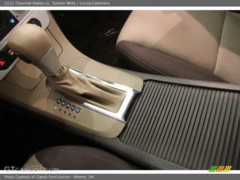 Summit White / Cocoa/Cashmere 2012 Chevrolet Malibu LS
