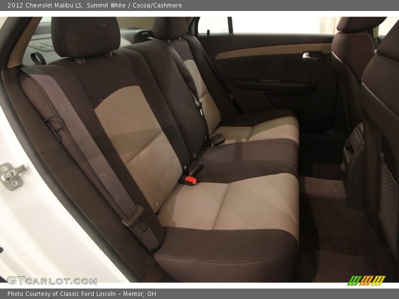 Summit White / Cocoa/Cashmere 2012 Chevrolet Malibu LS