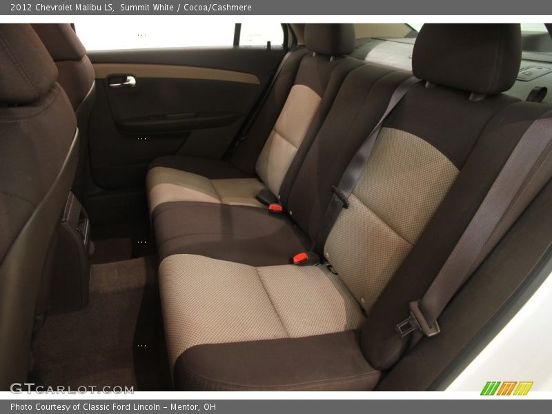 Summit White / Cocoa/Cashmere 2012 Chevrolet Malibu LS