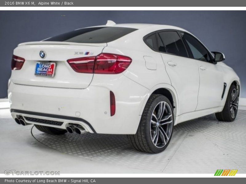 Alpine White / Black 2016 BMW X6 M
