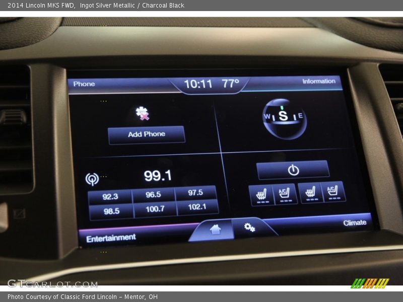 Ingot Silver Metallic / Charcoal Black 2014 Lincoln MKS FWD