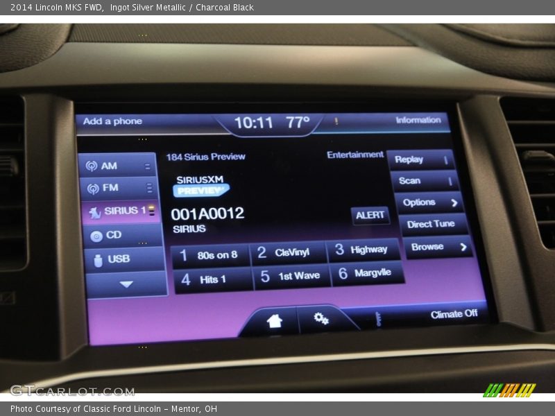 Ingot Silver Metallic / Charcoal Black 2014 Lincoln MKS FWD