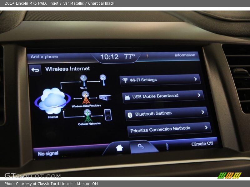 Ingot Silver Metallic / Charcoal Black 2014 Lincoln MKS FWD