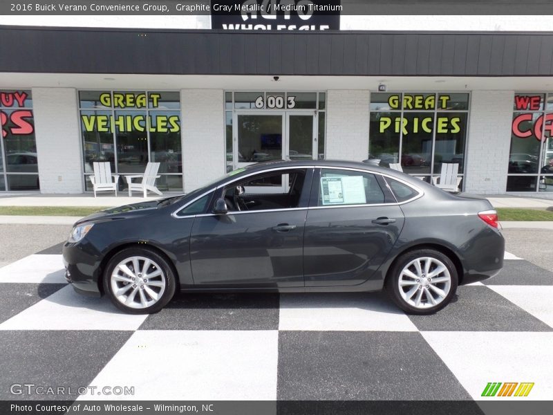 Graphite Gray Metallic / Medium Titanium 2016 Buick Verano Convenience Group
