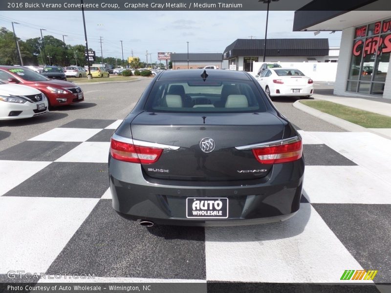 Graphite Gray Metallic / Medium Titanium 2016 Buick Verano Convenience Group