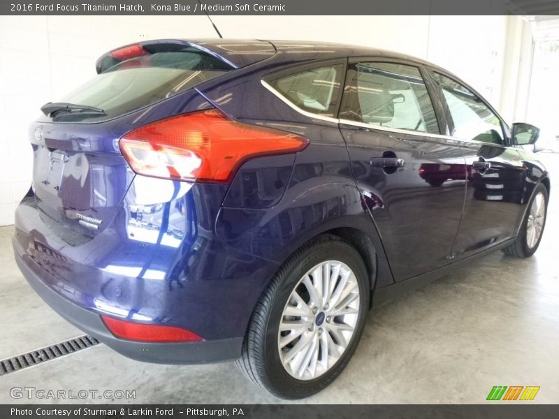 Kona Blue / Medium Soft Ceramic 2016 Ford Focus Titanium Hatch