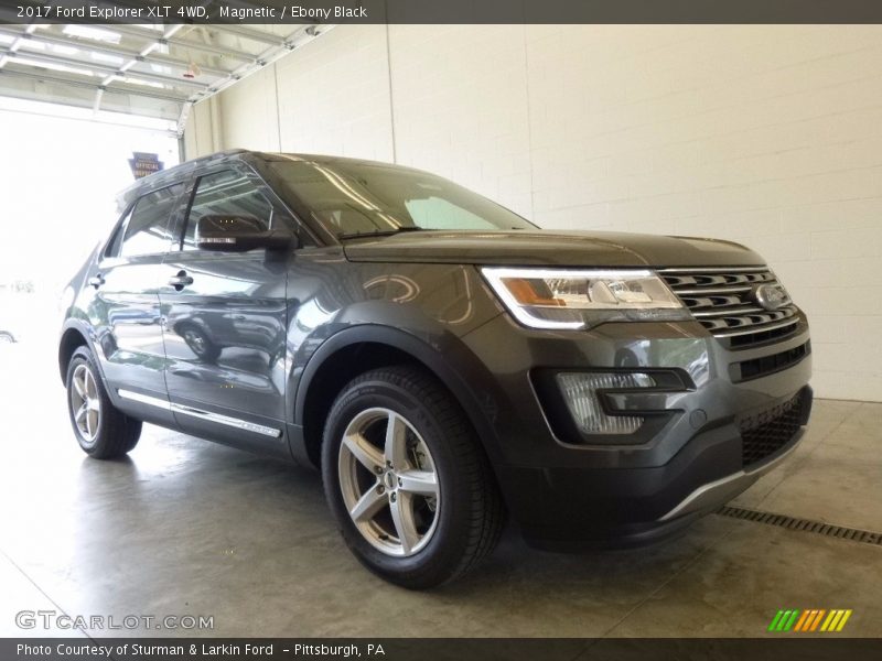 Magnetic / Ebony Black 2017 Ford Explorer XLT 4WD