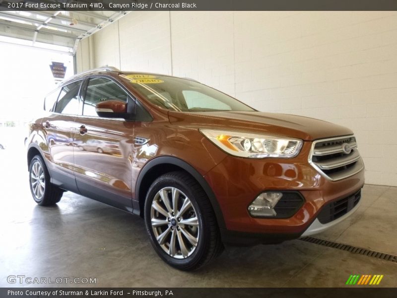 Canyon Ridge / Charcoal Black 2017 Ford Escape Titanium 4WD