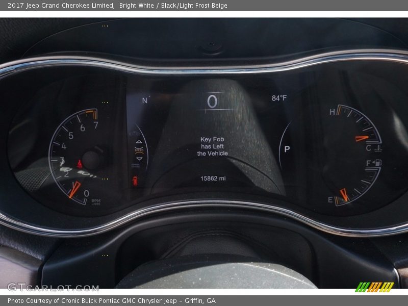 Bright White / Black/Light Frost Beige 2017 Jeep Grand Cherokee Limited