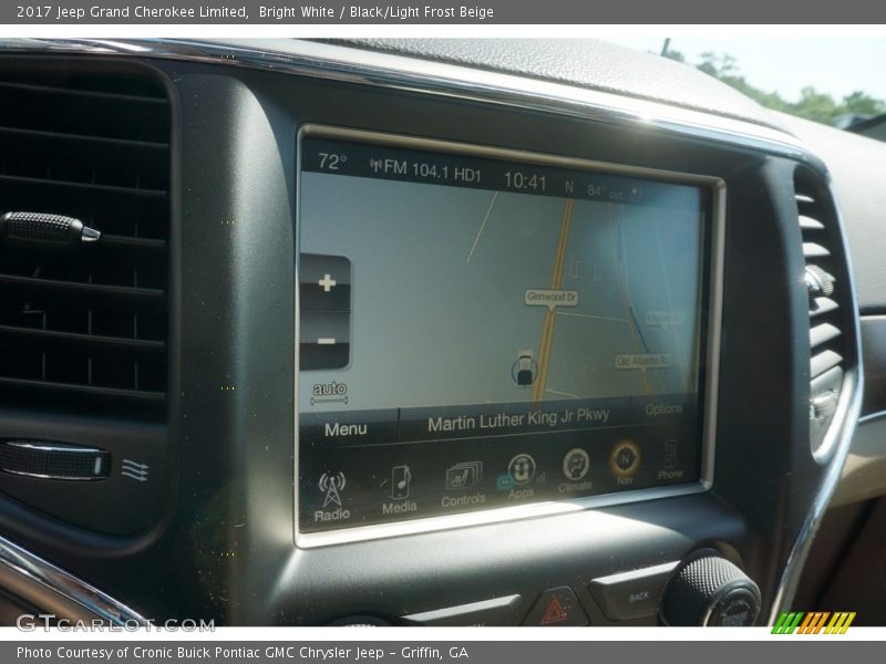 Bright White / Black/Light Frost Beige 2017 Jeep Grand Cherokee Limited