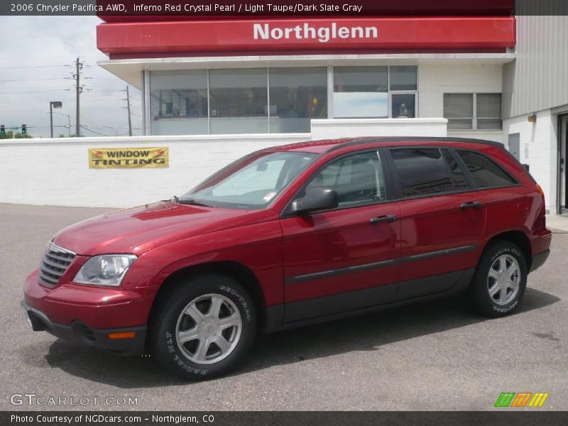 Inferno Red Crystal Pearl / Light Taupe/Dark Slate Gray 2006 Chrysler Pacifica AWD