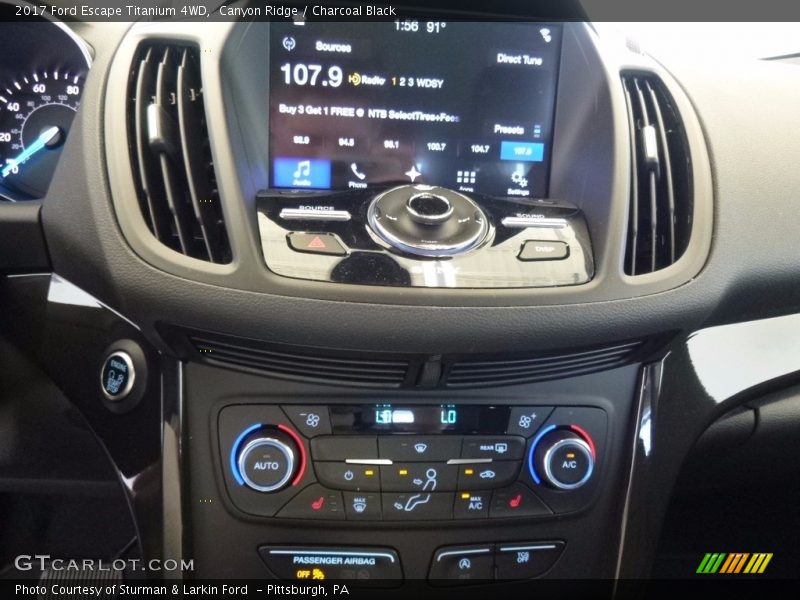 Canyon Ridge / Charcoal Black 2017 Ford Escape Titanium 4WD