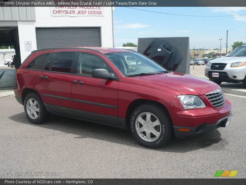 Inferno Red Crystal Pearl / Light Taupe/Dark Slate Gray 2006 Chrysler Pacifica AWD