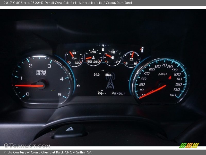 Mineral Metallic / Cocoa/Dark Sand 2017 GMC Sierra 2500HD Denali Crew Cab 4x4