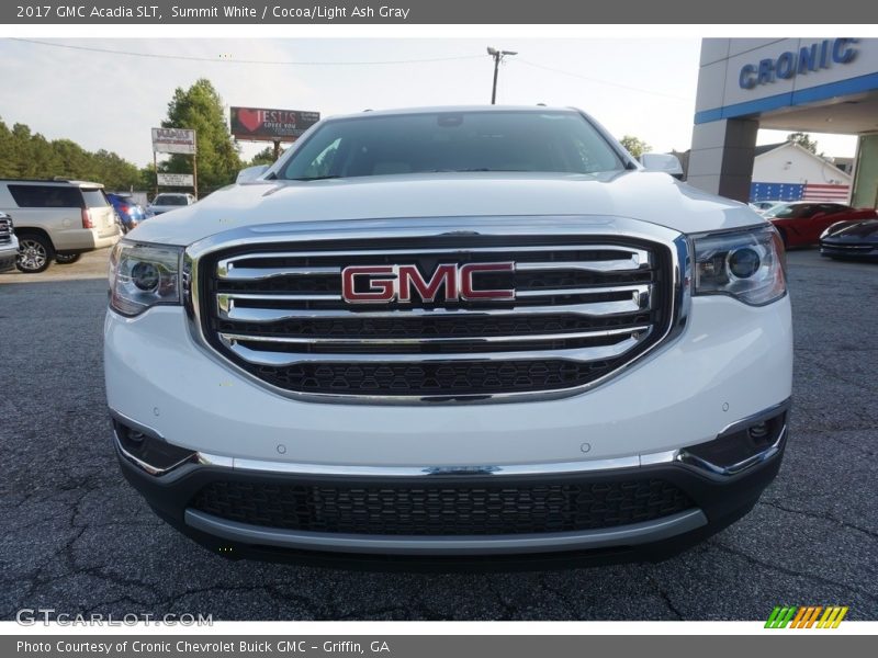 Summit White / Cocoa/Light Ash Gray 2017 GMC Acadia SLT