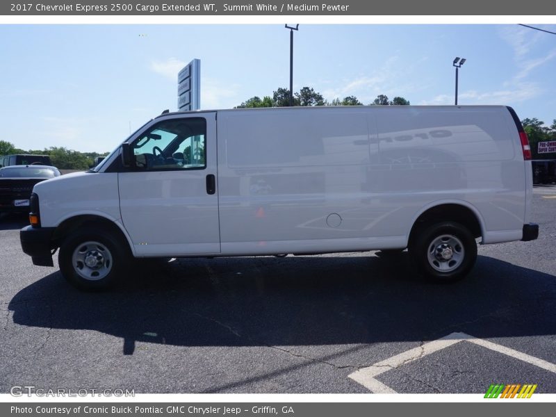 Summit White / Medium Pewter 2017 Chevrolet Express 2500 Cargo Extended WT
