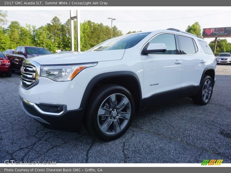 Summit White / Cocoa/Light Ash Gray 2017 GMC Acadia SLT