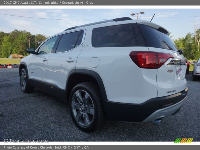 Summit White / Cocoa/Light Ash Gray 2017 GMC Acadia SLT
