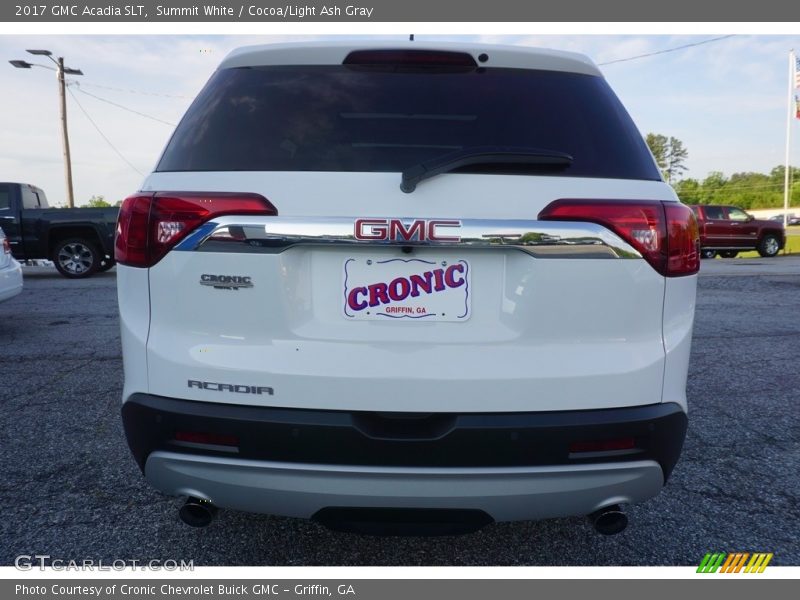 Summit White / Cocoa/Light Ash Gray 2017 GMC Acadia SLT