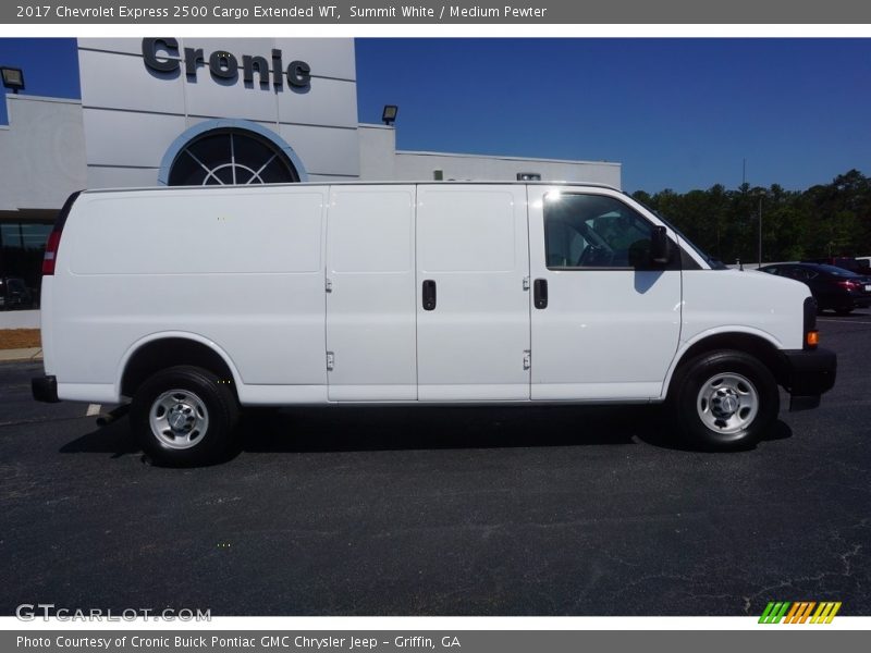 Summit White / Medium Pewter 2017 Chevrolet Express 2500 Cargo Extended WT