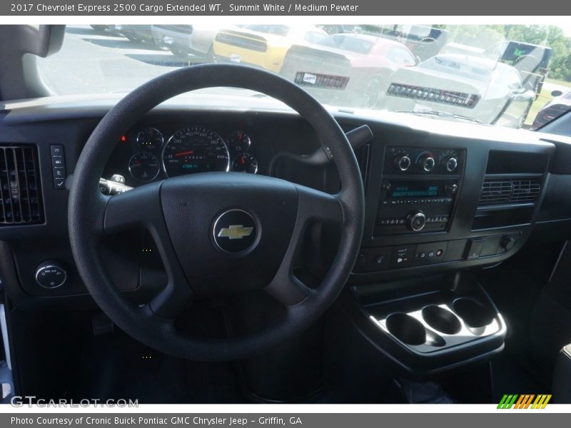 Summit White / Medium Pewter 2017 Chevrolet Express 2500 Cargo Extended WT