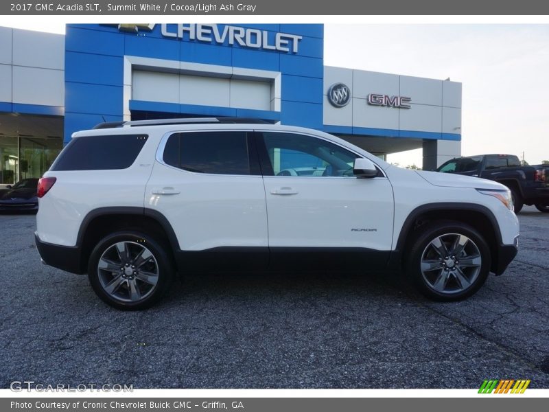Summit White / Cocoa/Light Ash Gray 2017 GMC Acadia SLT