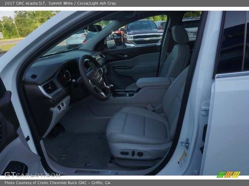 Summit White / Cocoa/Light Ash Gray 2017 GMC Acadia SLT