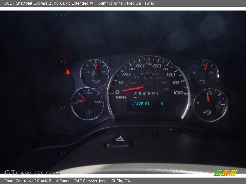 Summit White / Medium Pewter 2017 Chevrolet Express 2500 Cargo Extended WT