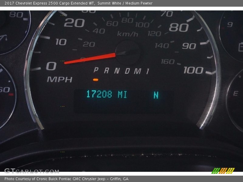 Summit White / Medium Pewter 2017 Chevrolet Express 2500 Cargo Extended WT