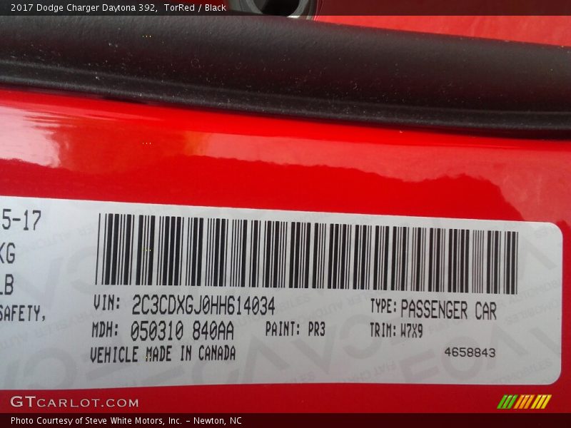 TorRed / Black 2017 Dodge Charger Daytona 392