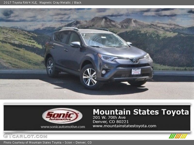Magnetic Gray Metallic / Black 2017 Toyota RAV4 XLE