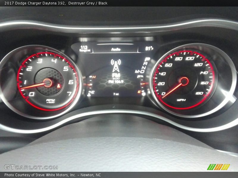 Destroyer Grey / Black 2017 Dodge Charger Daytona 392