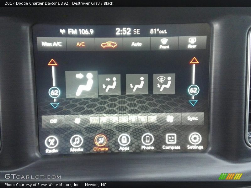 Destroyer Grey / Black 2017 Dodge Charger Daytona 392